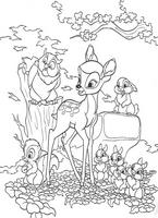 kolorowanki Bambi Disney malowanki do wydruku numer 7